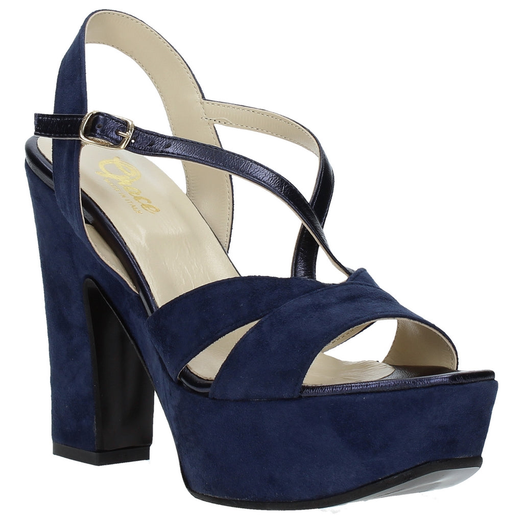 Sandali tacco Blu Grace Shoes