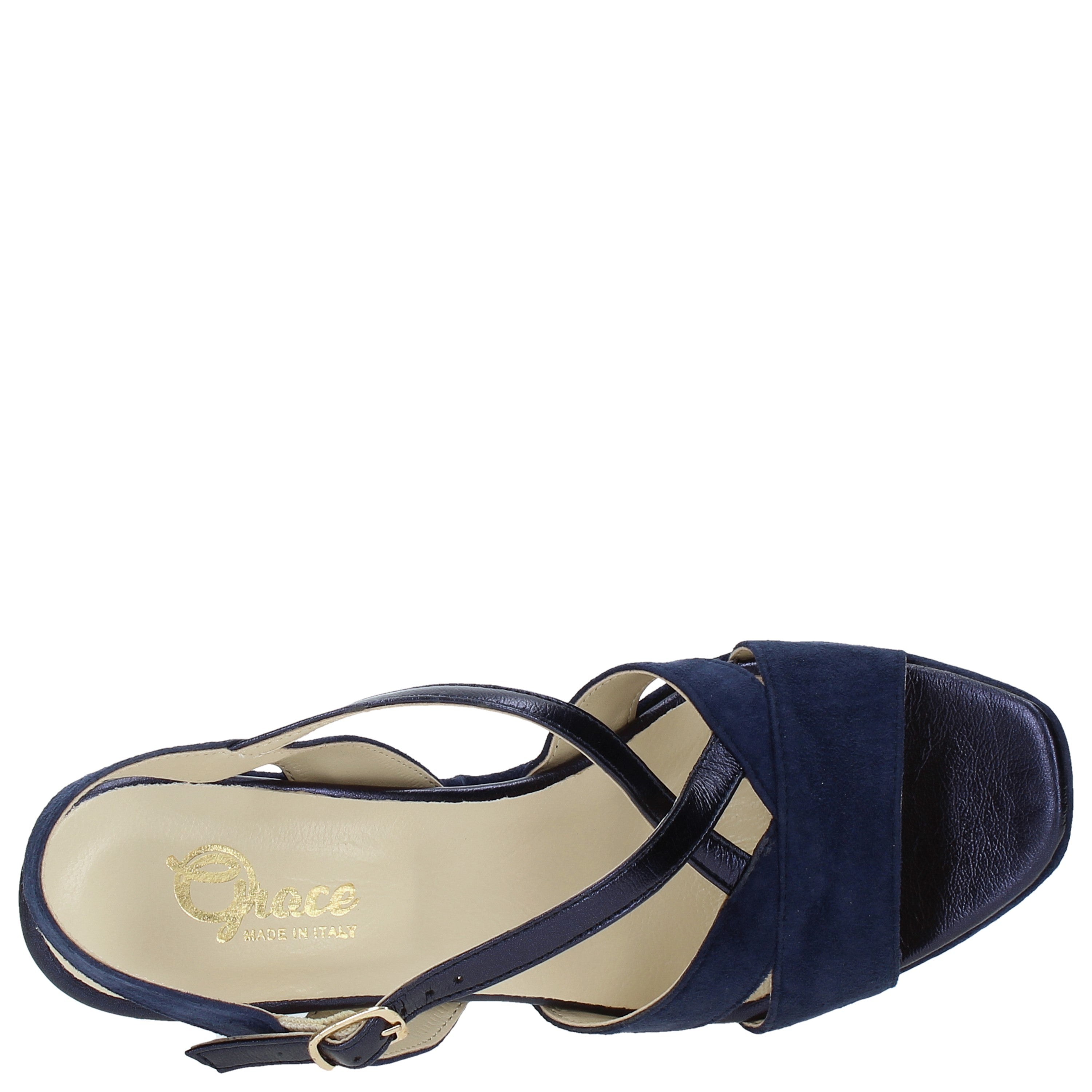 Sandali tacco Blu Grace Shoes
