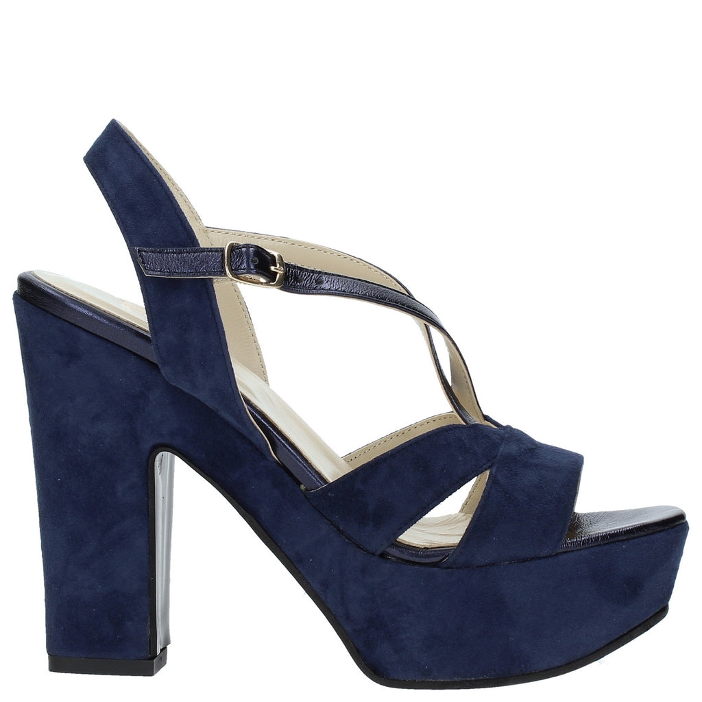 Sandali tacco Blu Grace Shoes