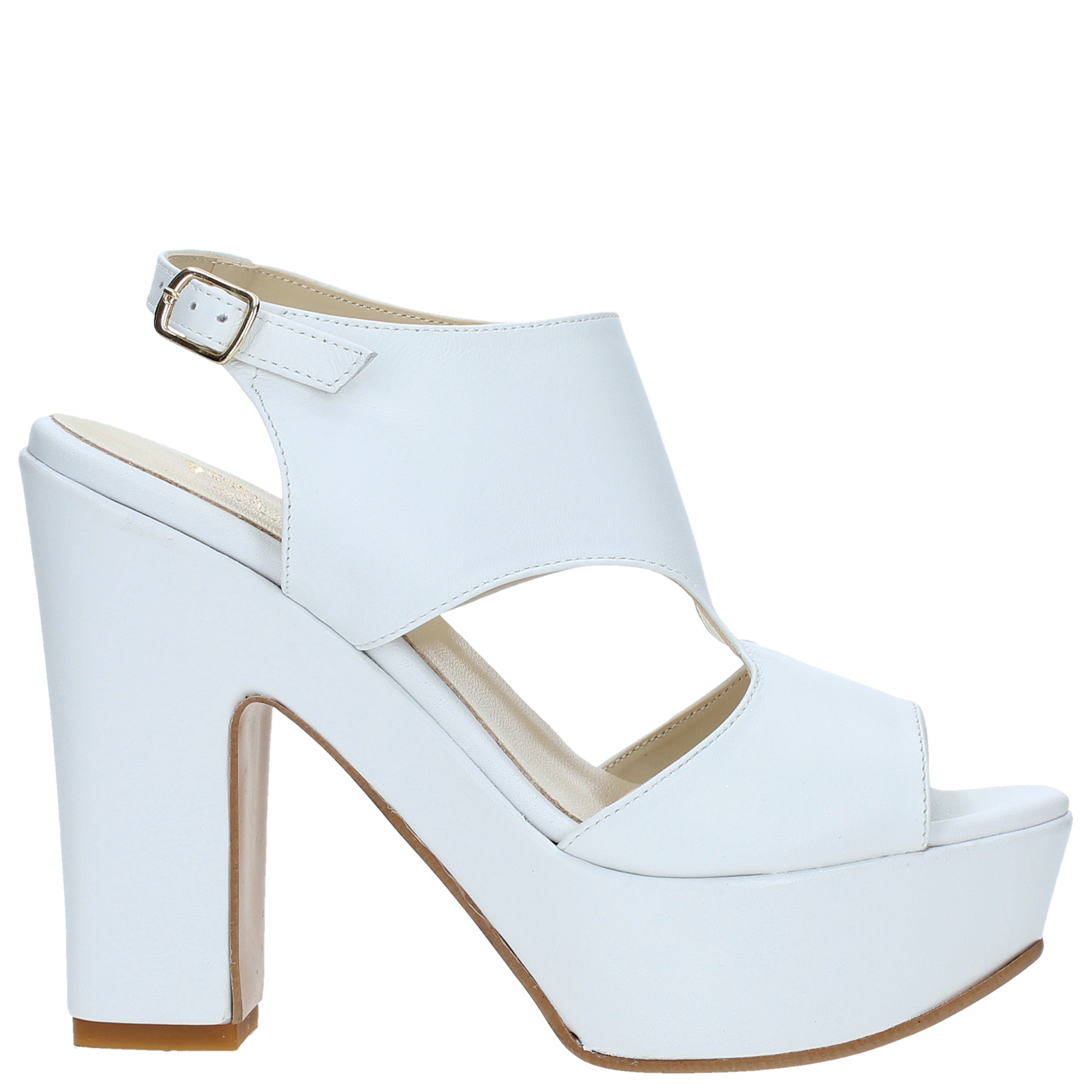 Sandali tacco Bianco Grace Shoes