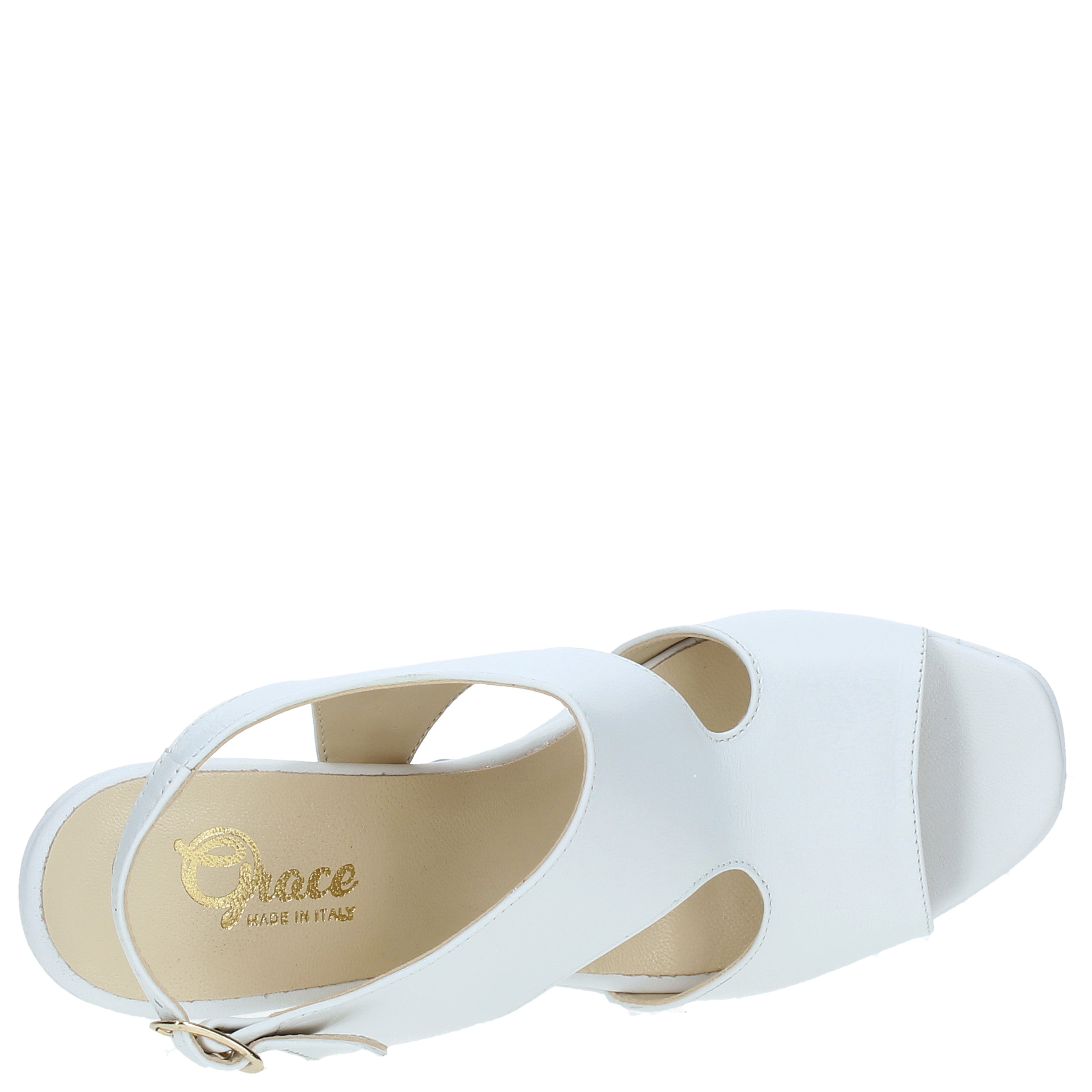 Sandali tacco Bianco Grace Shoes