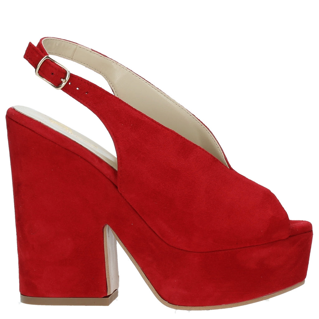 Sandali tacco Rosso Grace Shoes