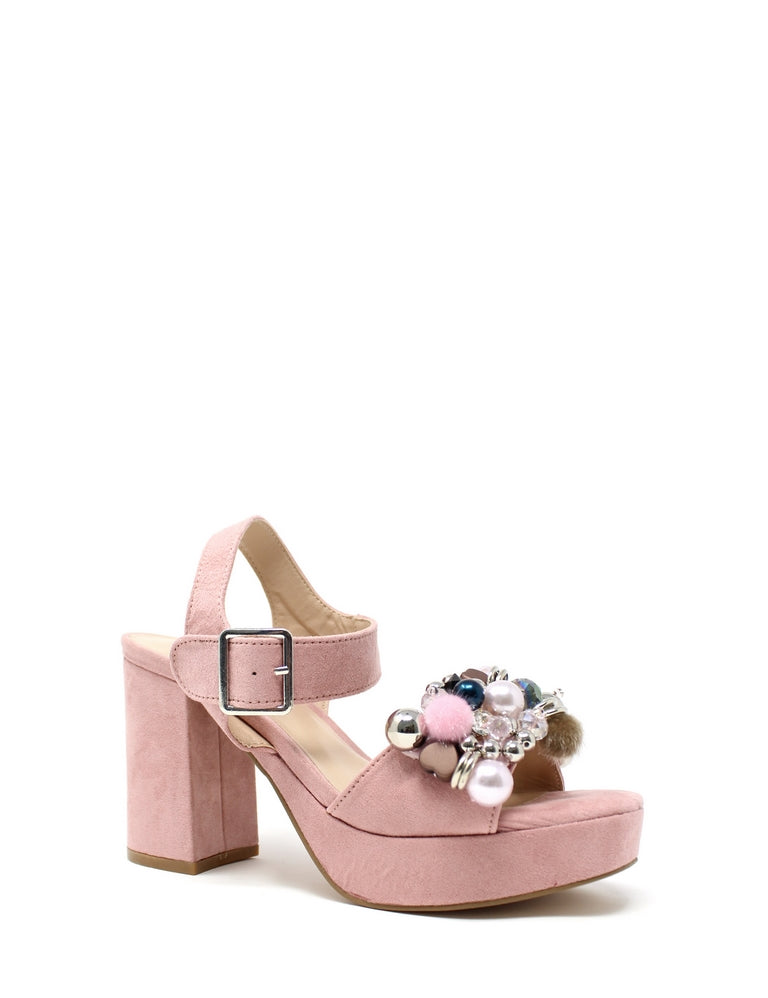 Sandali tacco Rosa Onyx