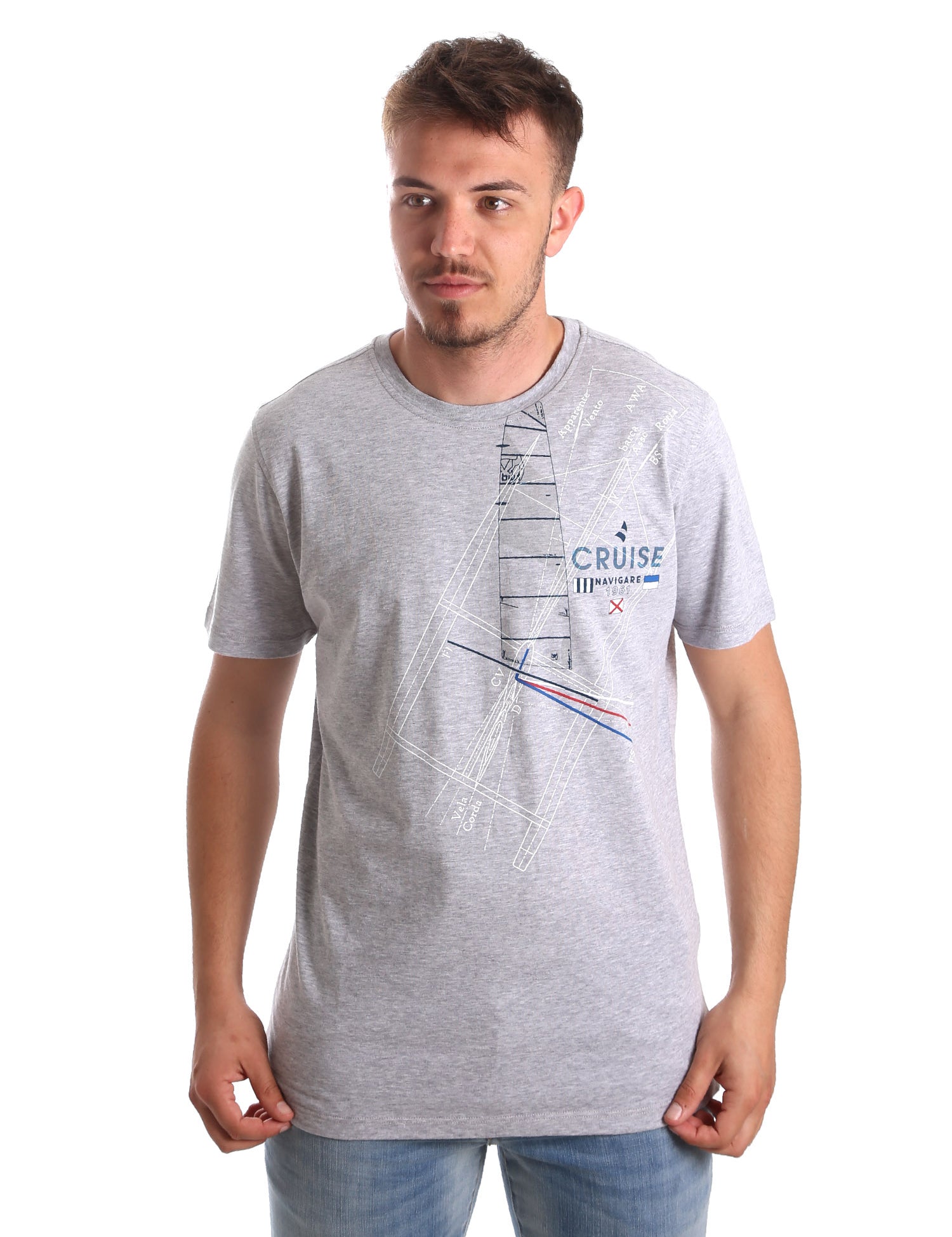 T-shirt Grigio Navigare