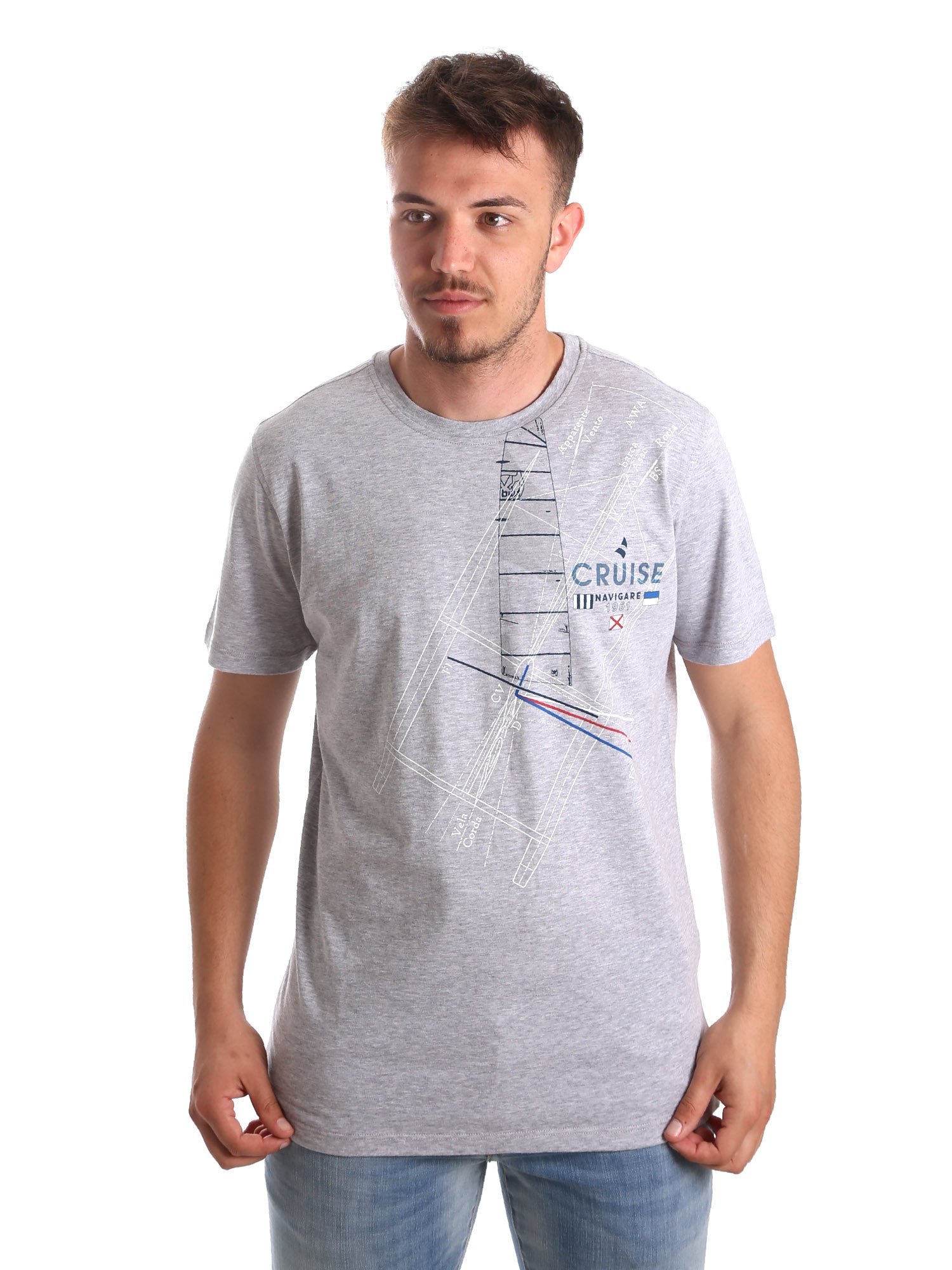 T-shirt Grigio Navigare