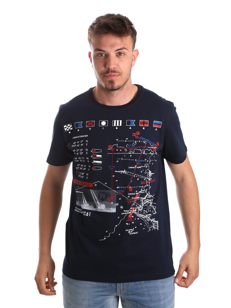 T-shirt Blu Navigare