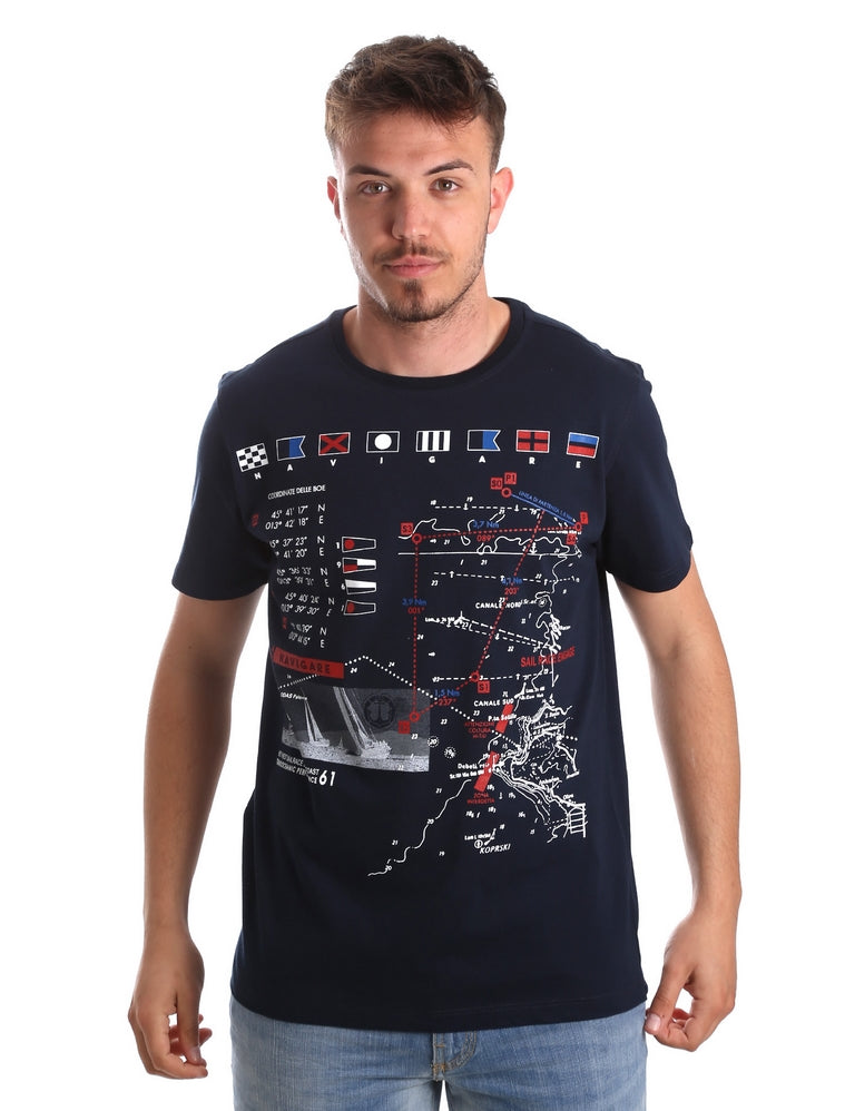 T-shirt Blu Navigare