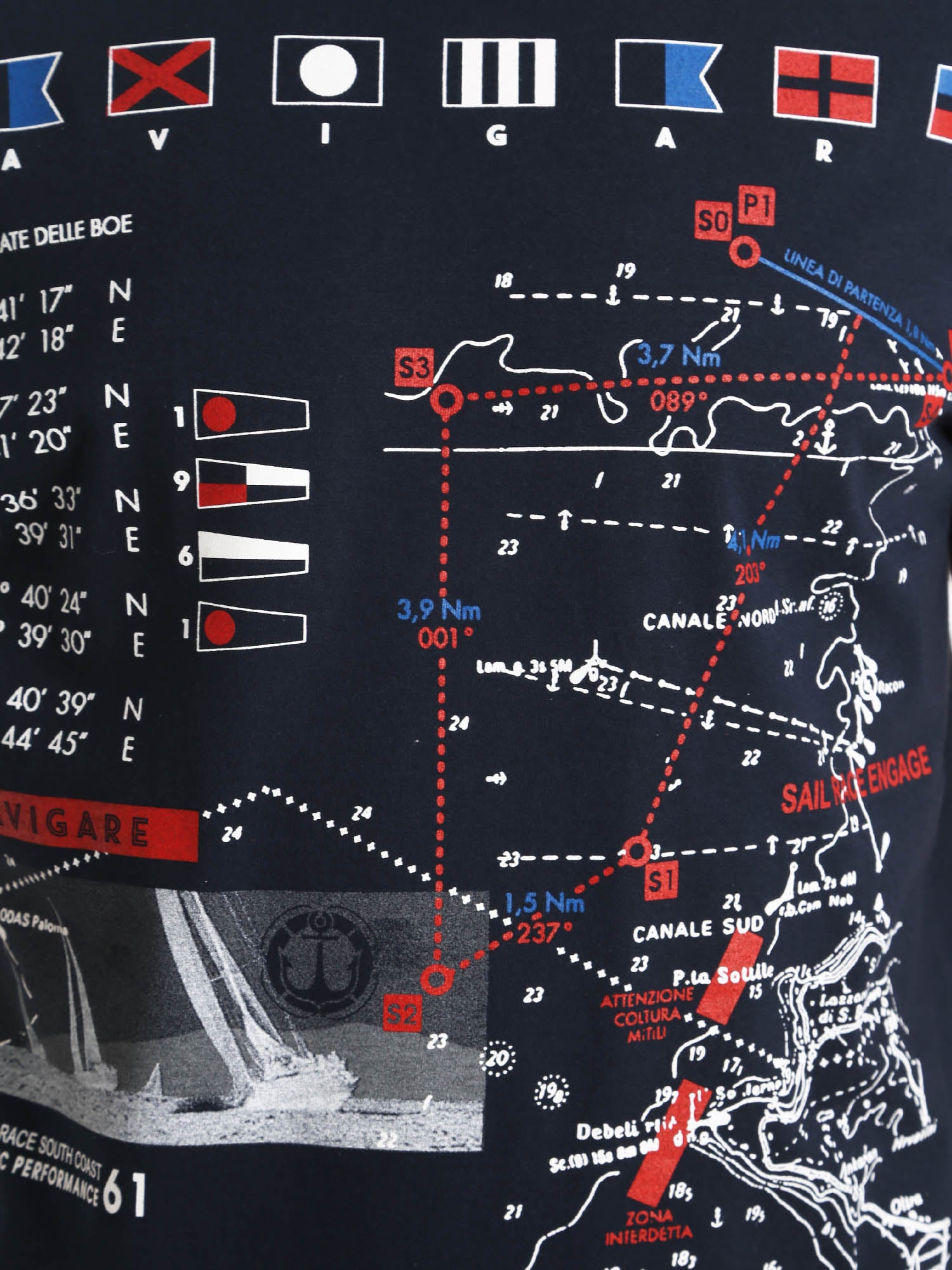 T-shirt Blu Navigare