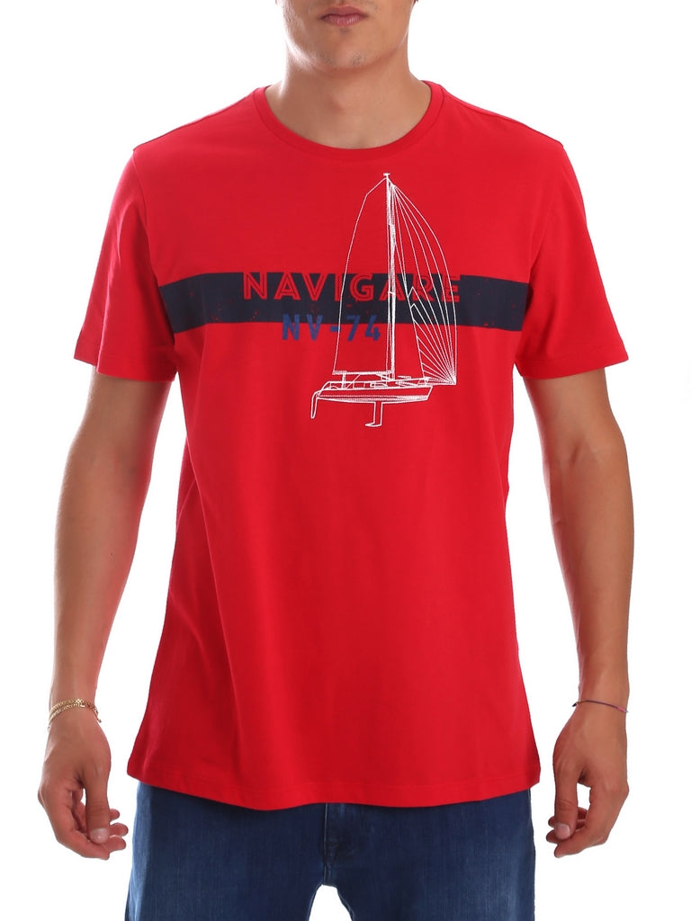 T-shirt Rosso Navigare