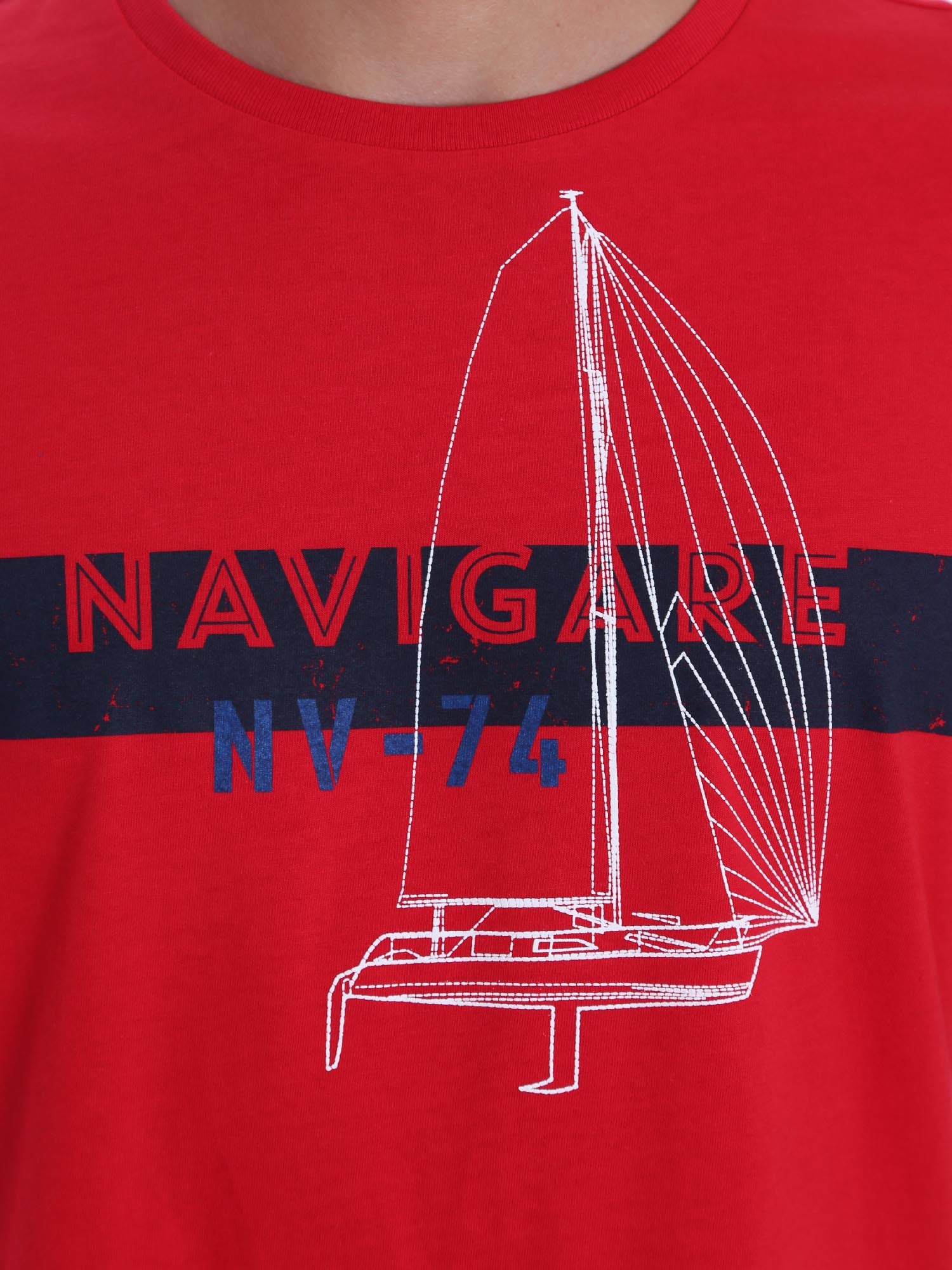 T-shirt Rosso Navigare