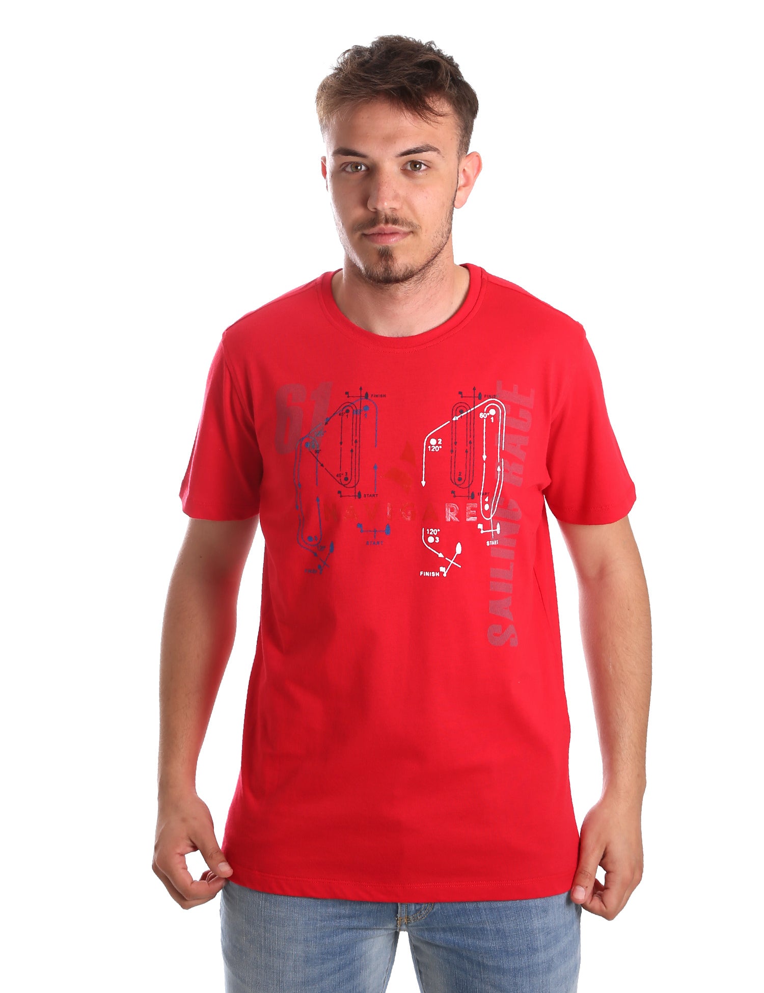 T-shirt Rosso Navigare