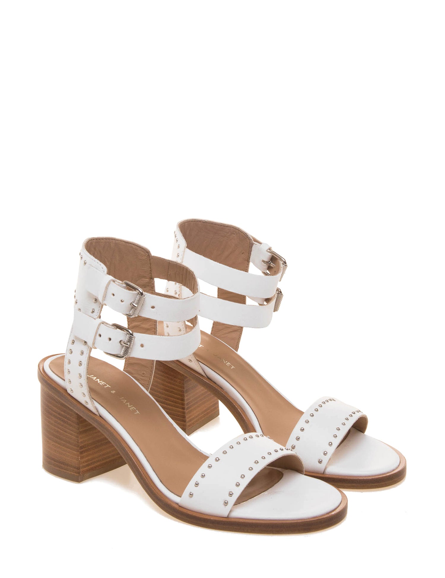 Sandali tacco Bianco Janet & Janet