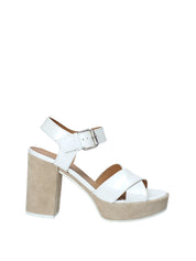 Sandali tacco Bianco Janet Sport