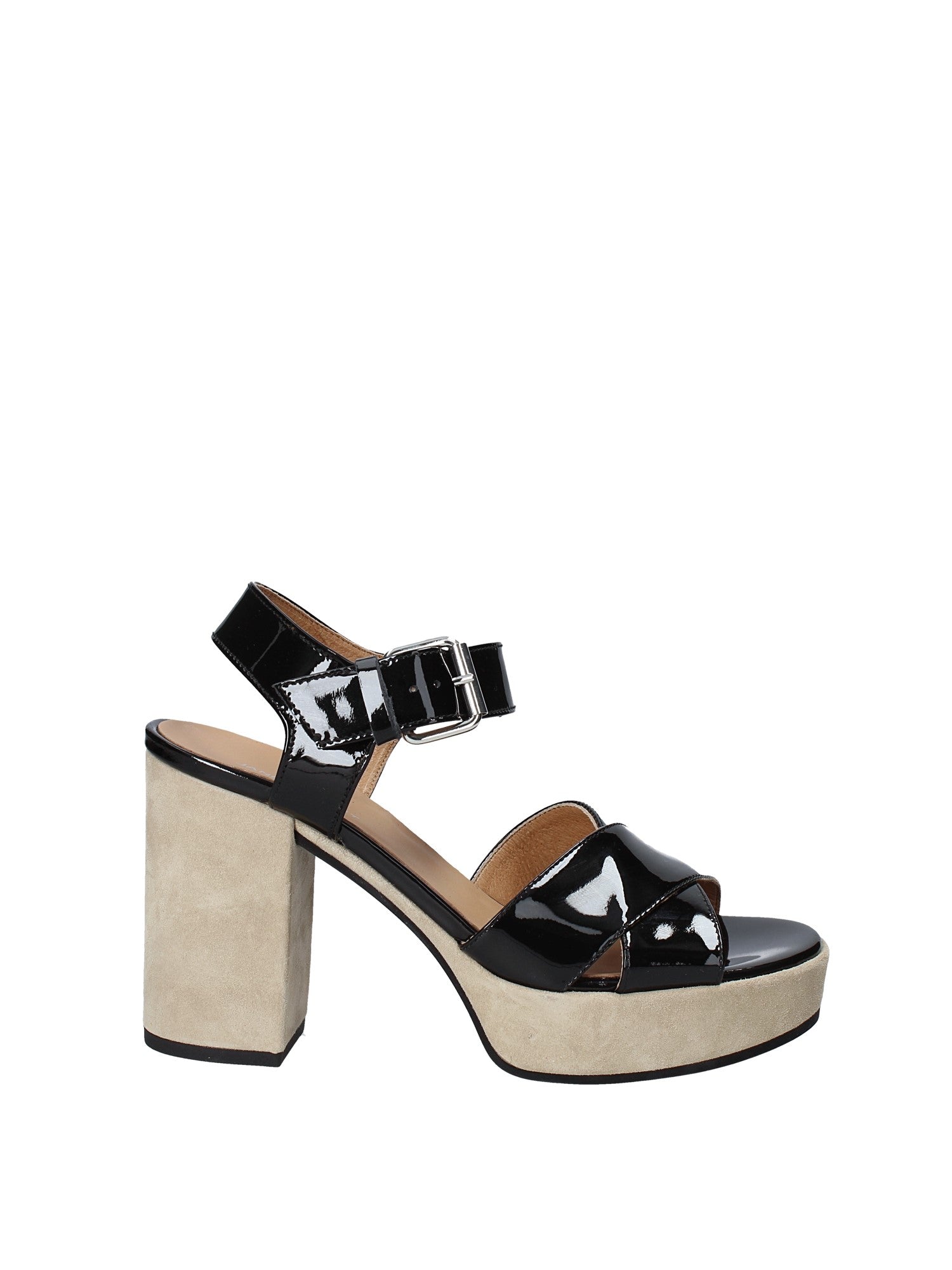 Sandali tacco Nero Janet Sport