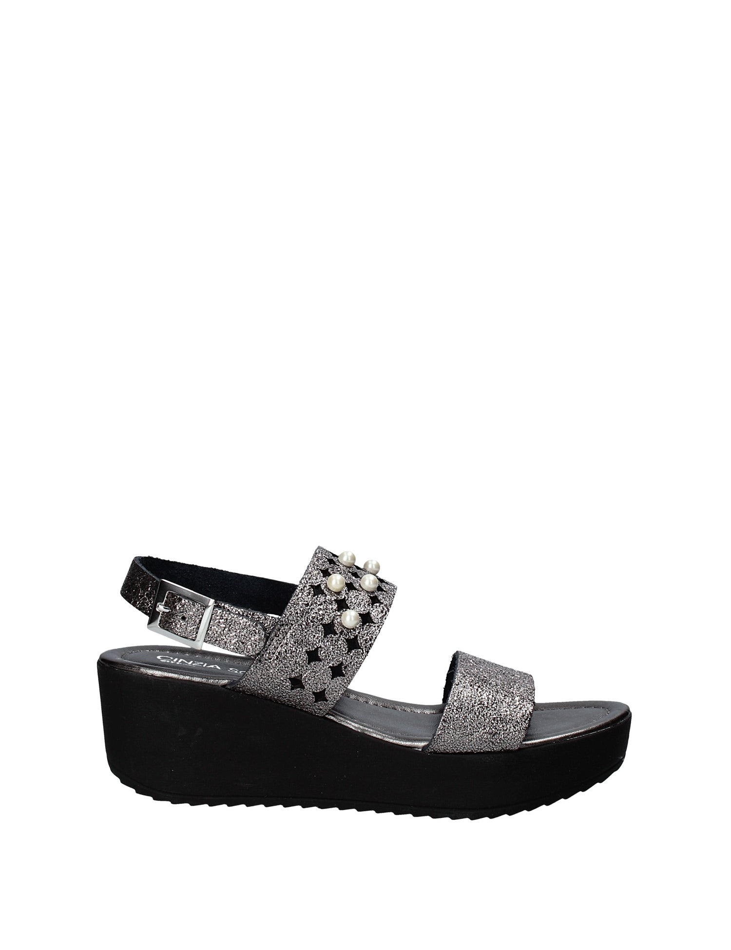 Sandali zeppa Grigio Cinzia Soft