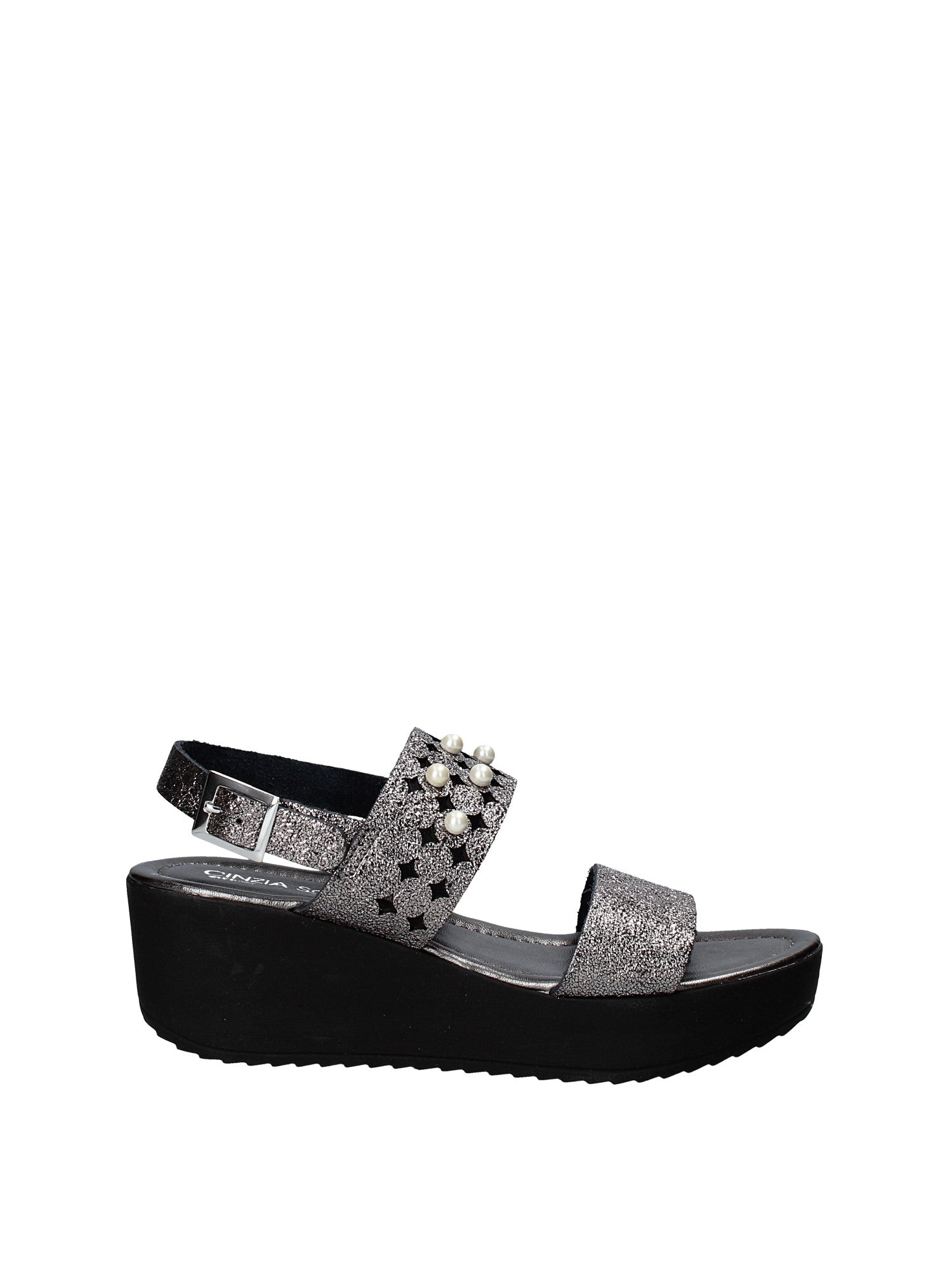 Sandali zeppa Grigio Cinzia Soft