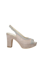 Sandali tacco Beige Soffice Sogno