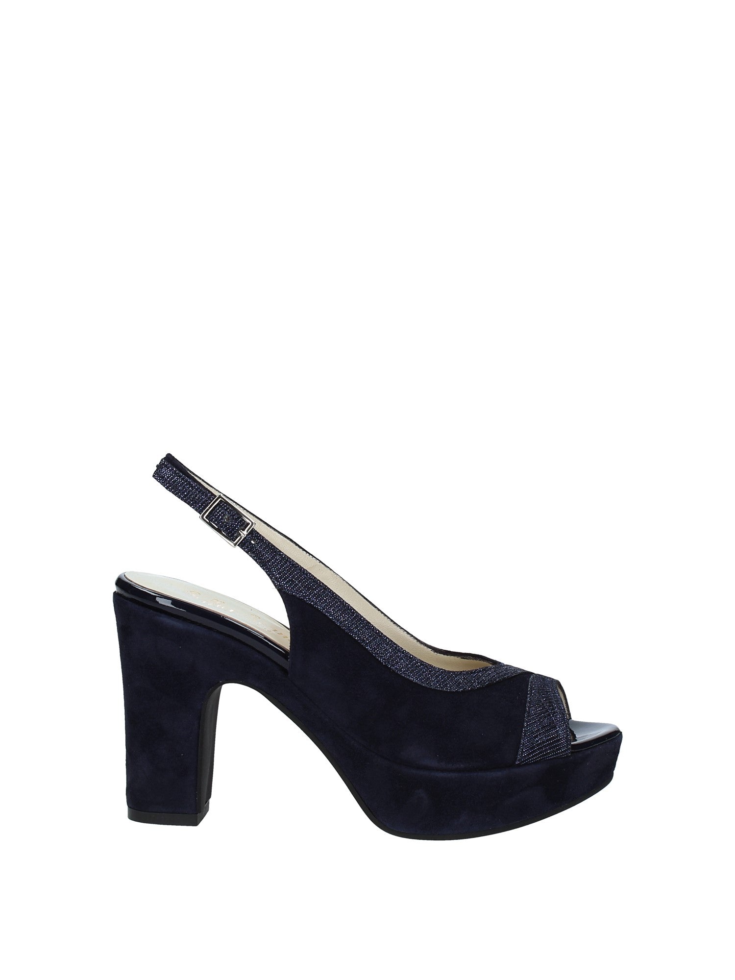 Sandali tacco Blu Soffice Sogno