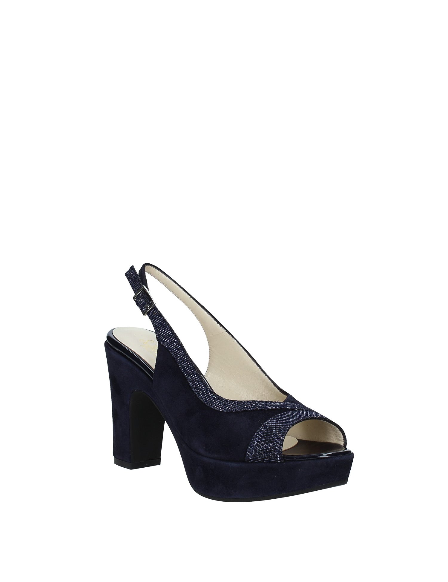 Sandali tacco Blu Soffice Sogno