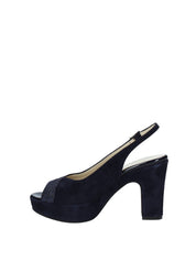 Sandali tacco Blu Soffice Sogno