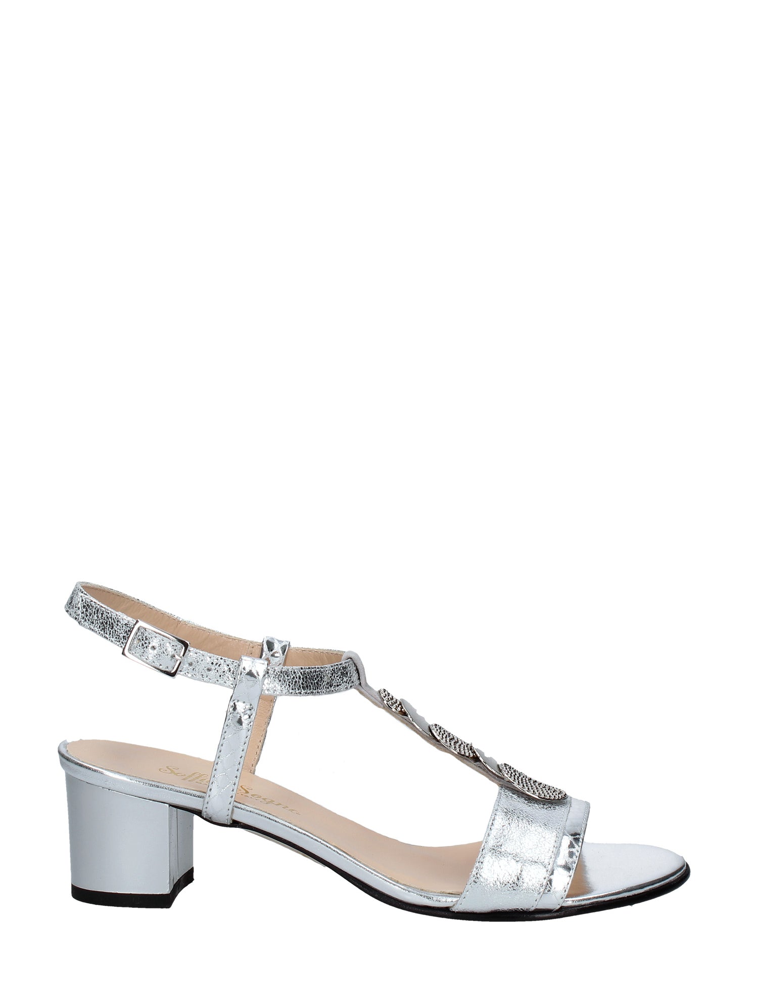 Sandali tacco Grigio Soffice Sogno