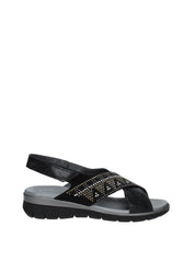 Sandali zeppa Nero Soffice Sogno