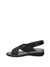 Sandali zeppa Nero Soffice Sogno