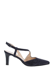 Sandali tacco Blu Soffice Sogno