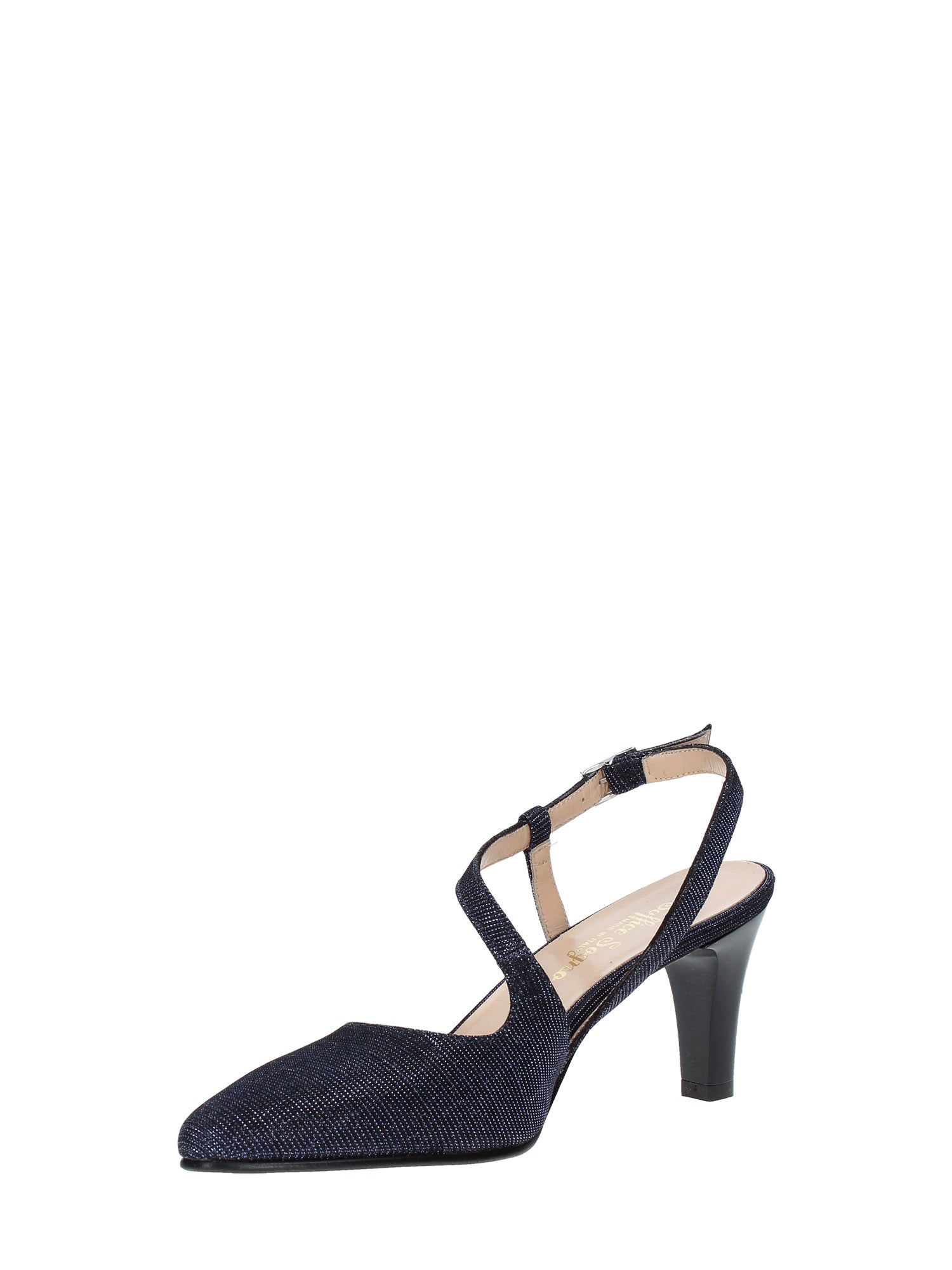 Sandali tacco Blu Soffice Sogno