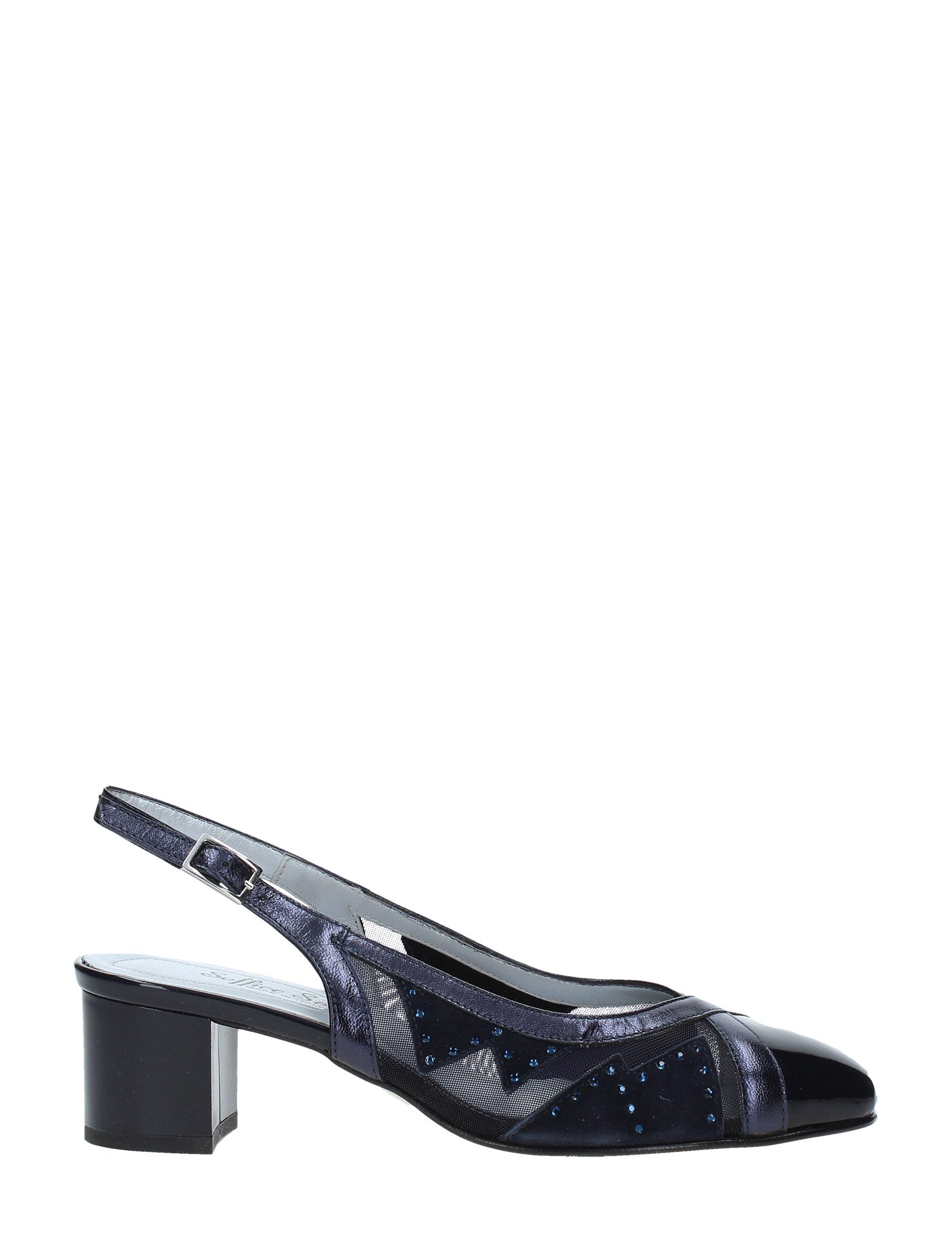 Sandali tacco Blu Soffice Sogno