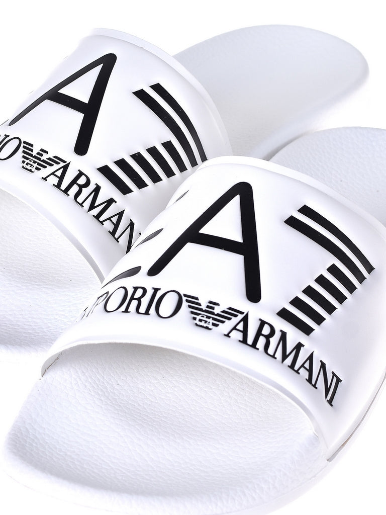 Ciabatte Bianco nero Ea7 Emporio Armani