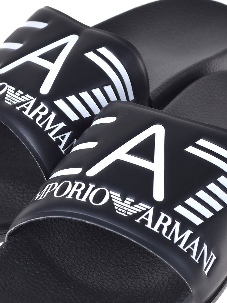 Ciabatte Nero bianco Ea7 Emporio Armani