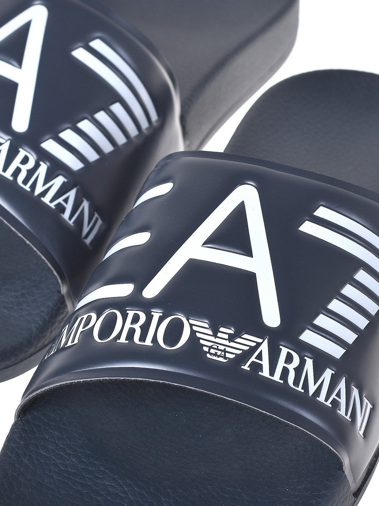 Ciabatte Blu bianco Ea7 Emporio Armani