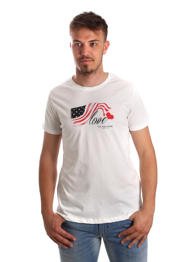 T-shirt Bianco Ss 101 U.s. Polo Assn.