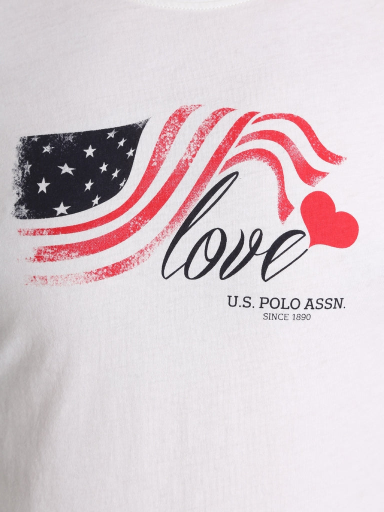 T-shirt Bianco Ss 101 U.s. Polo Assn.
