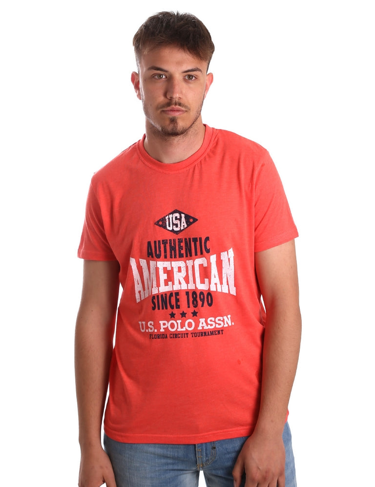 T-shirt Arancio U.s. Polo Assn.