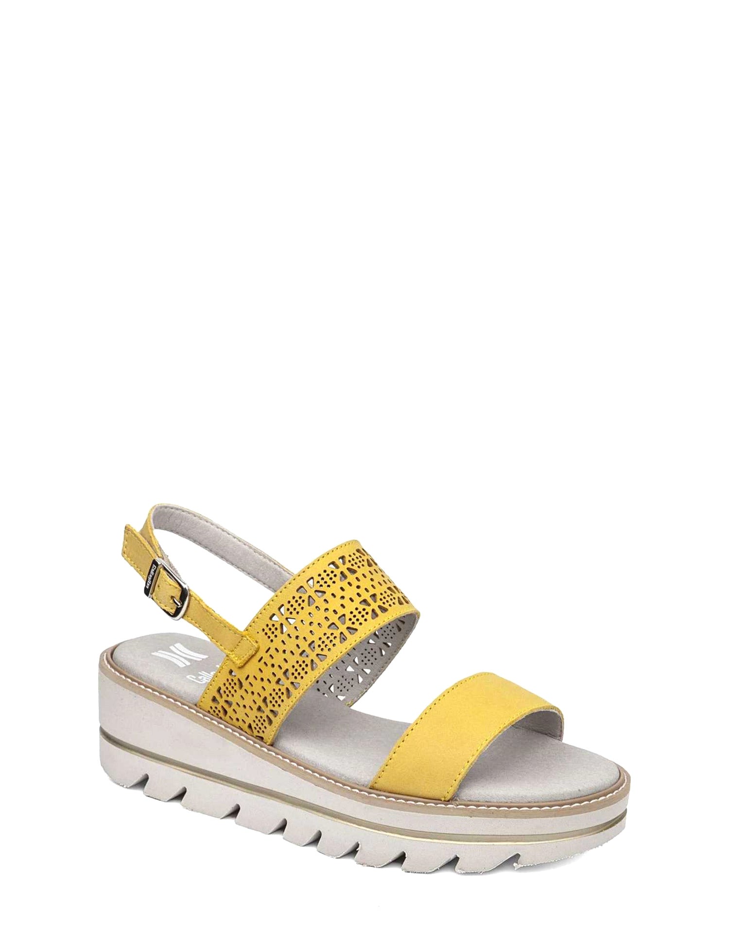 Sandali zeppa Giallo Miss Callaghan