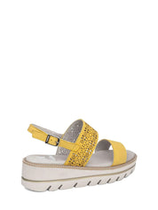 Sandali zeppa Giallo Miss Callaghan