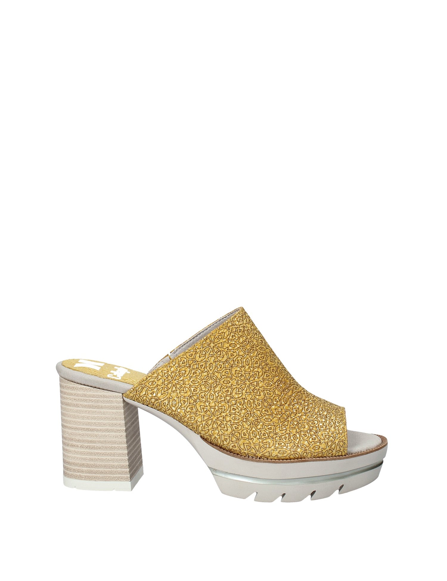 Sandali tacco Giallo Miss Callaghan