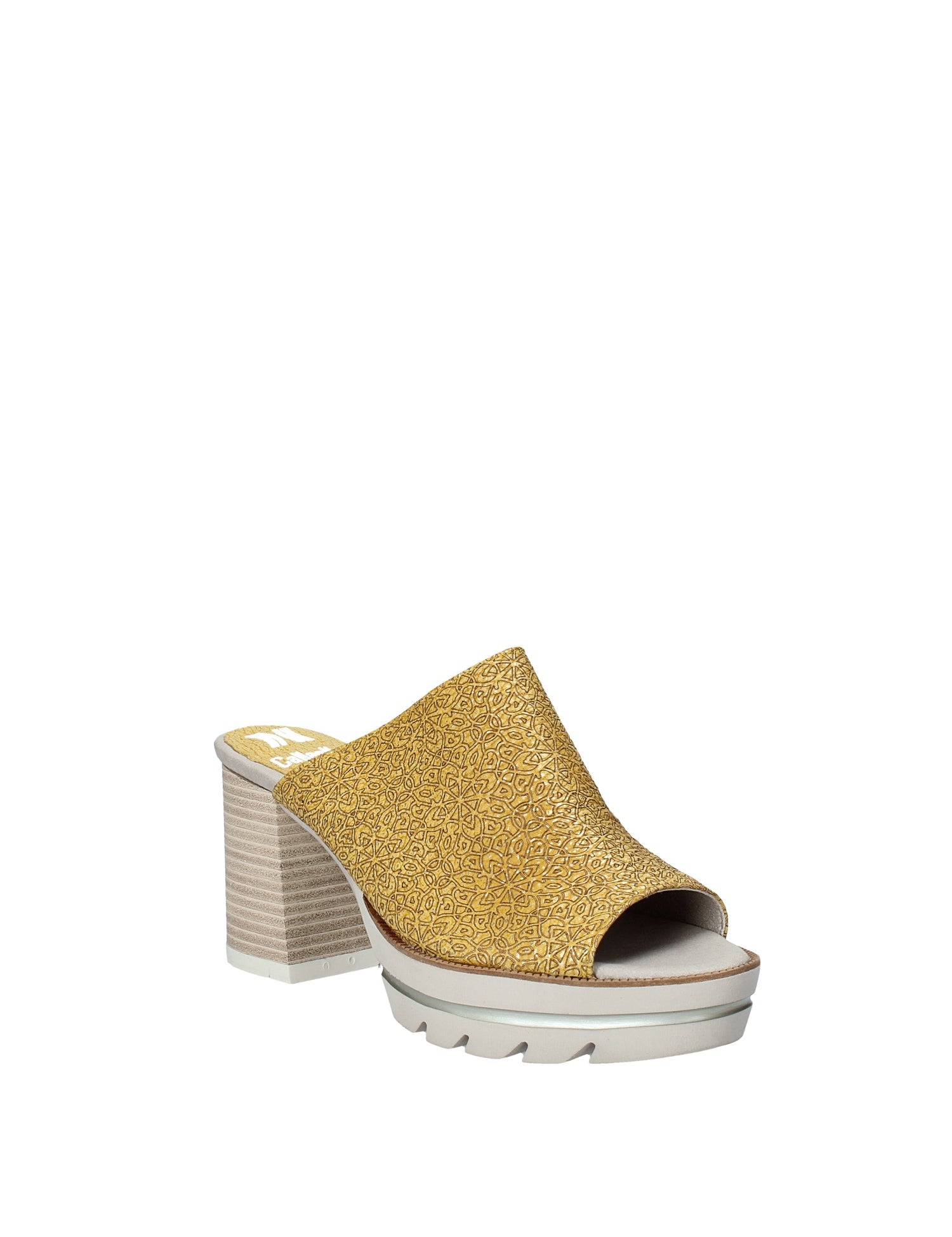 Sandali tacco Giallo Miss Callaghan