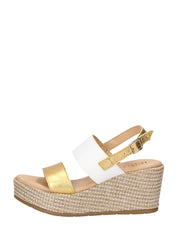 Sandali zeppa Bianco Pitillos