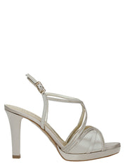 Sandali tacco Argentato Louis Michel
