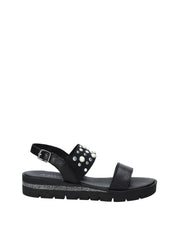 Sandali zeppa Nero Jeiday