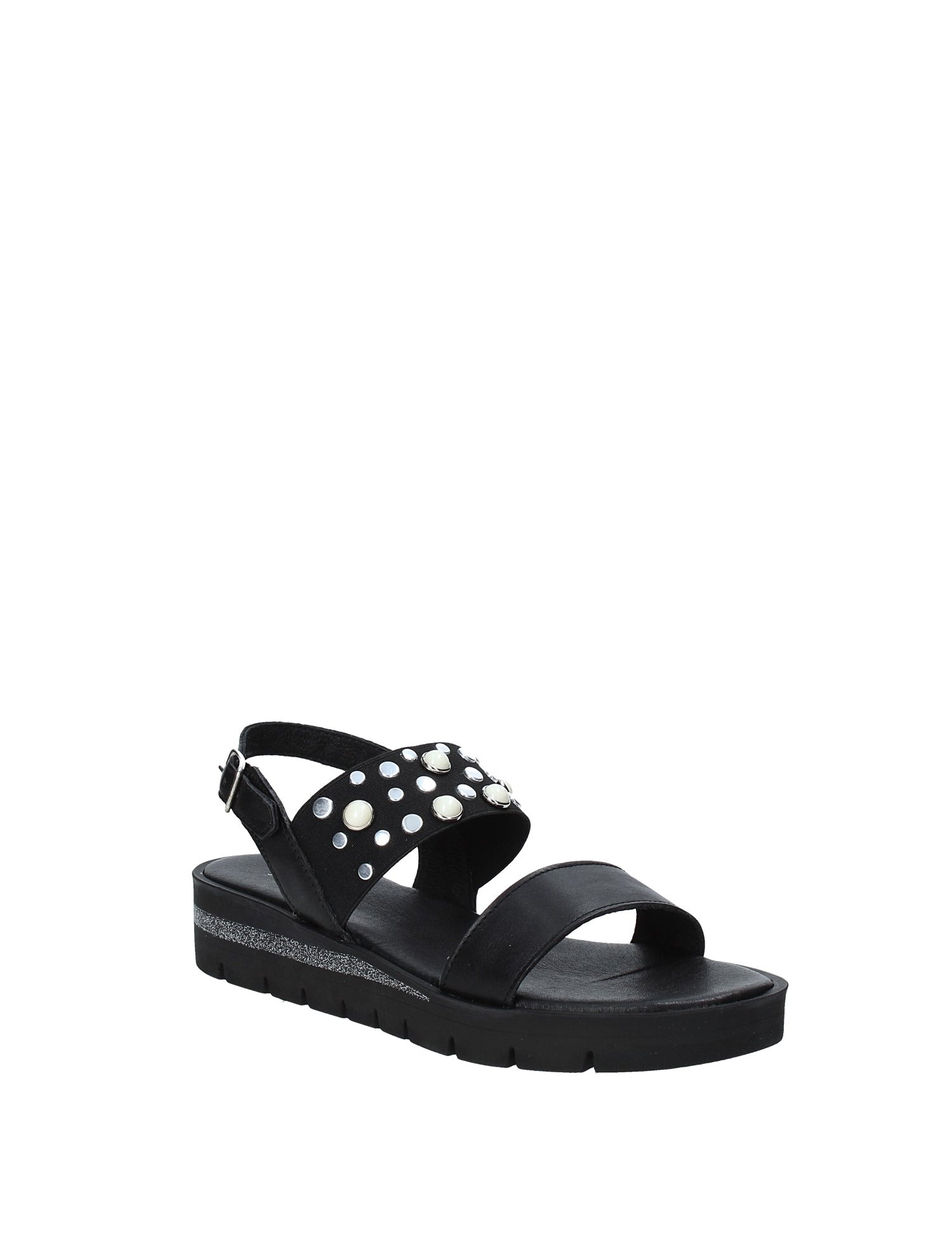 Sandali zeppa Nero Jeiday