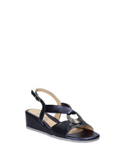 Sandali zeppa Blu Melluso