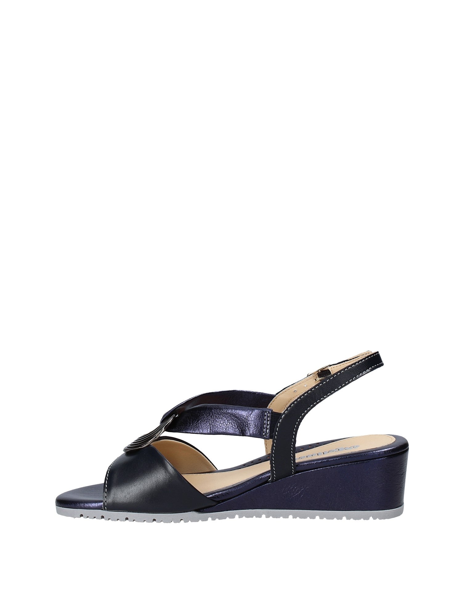 Sandali zeppa Blu Melluso