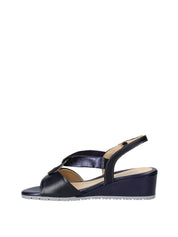 Sandali zeppa Blu Melluso