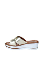 Sandali zeppa Dorato Susimoda