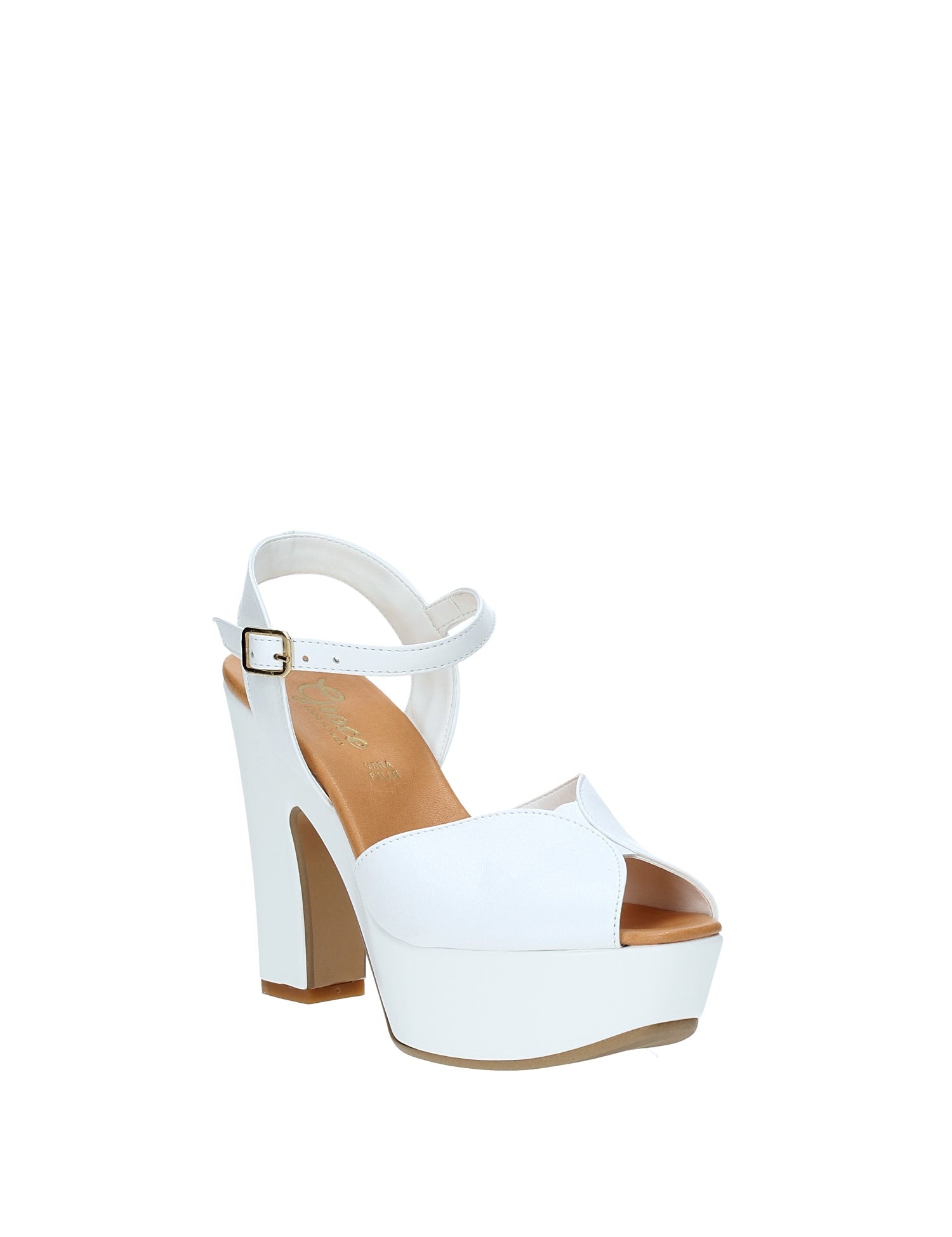 Sandali tacco Bianco Grace Shoes
