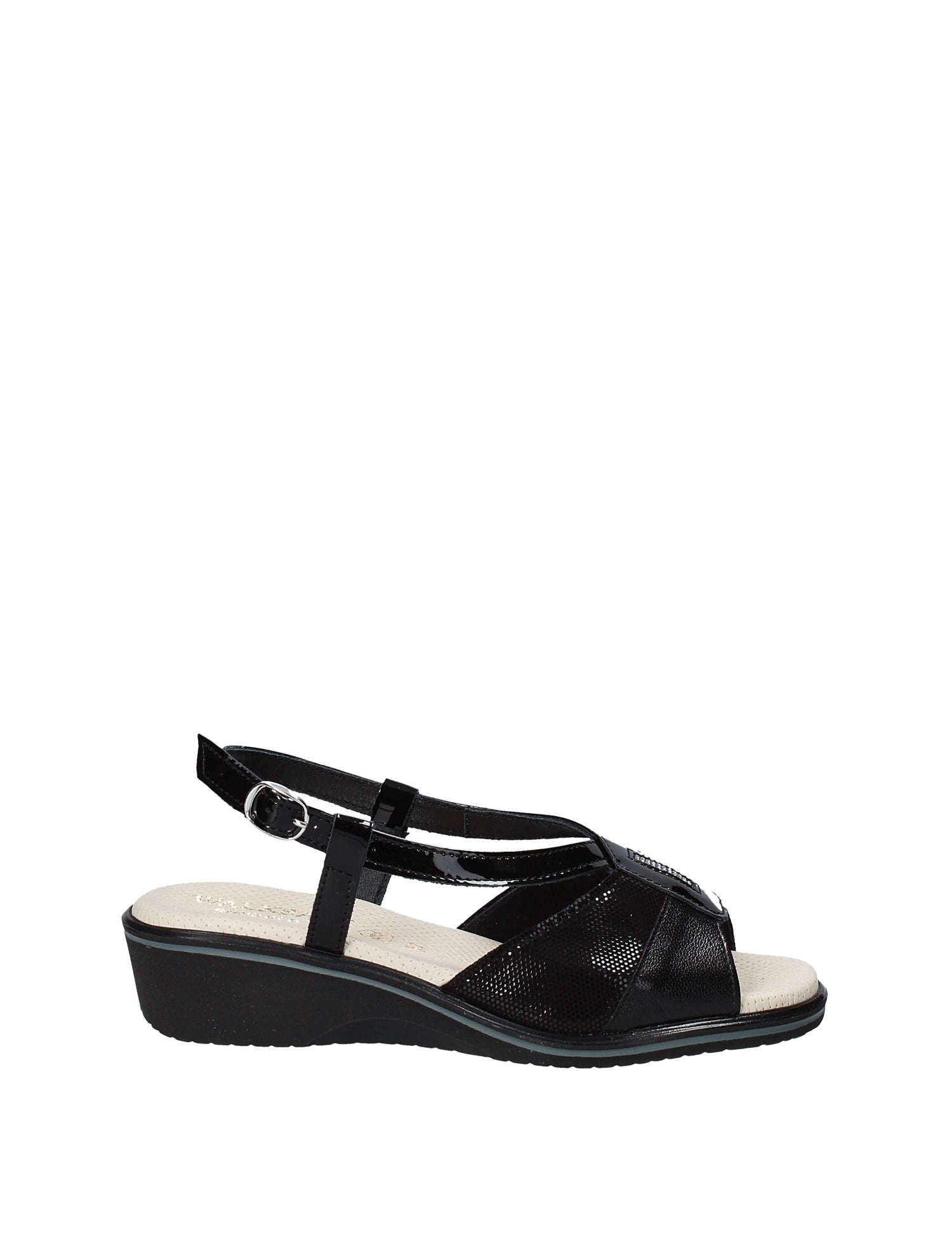 Sandali zeppa Nero Susimoda